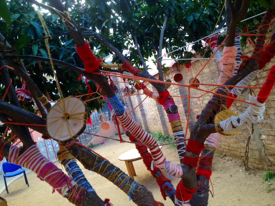 Natale di colori e Yarn Bombing